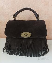 Borsa e tracolla in vera pelle made in Italy.