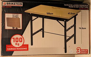 Tavolo da lavoro pieghevole