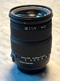 Sigma 18-200mm innesto SA