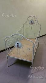 Lettino Culla per bambini in ferro battuto