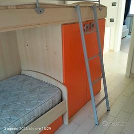 cameretta con letto a castello 