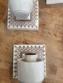 Set portaccessori vintage bagno