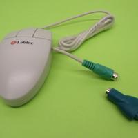 Mouse 3 tasti, interfaccia PS2 con adattatore per
