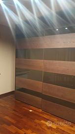 ARMADIO MARRONE 2 ANTE FATTO A MANO 3.6M LINEARI