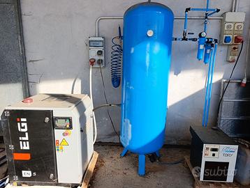 COMPRESSORE ELGI EN3 + SERBATOIO 500LT + FILTRI +