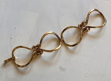 Bracciale rigido a maglie grandi Elegante