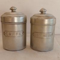 Barattoli vintage in metallo