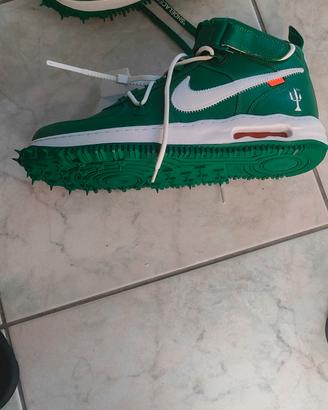 Off-White Nike air force 1 mid Green 