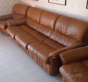 SALOTTO IN PELLE DESIGN ANNI 80 STILE B&B