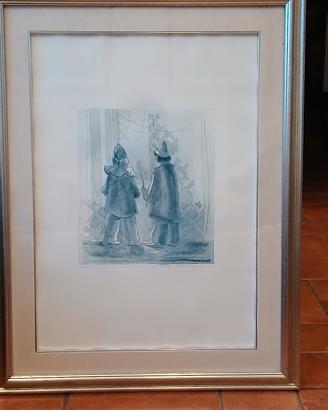 Quadro acquaforte autentica 