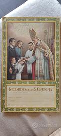 Santino vintage di ricordo della cresima