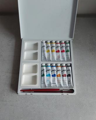 tavolozza colori a tempera 