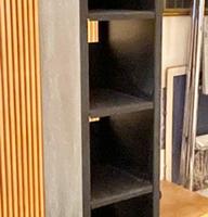 Porta cd verticale in acciaio nero