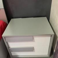 Comodino 2 cassetti camera da letto