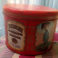 Scatola latta natalizia vintage