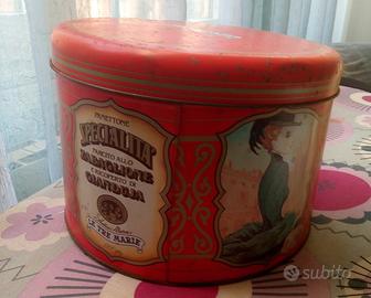 Scatola latta natalizia vintage