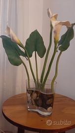 vaso cristallo con calle 