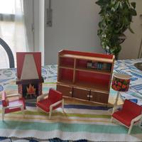 Frade mobili soggiorno casa bambole 70'