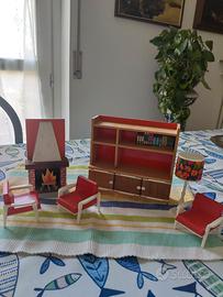 Frade mobili soggiorno casa bambole 70'