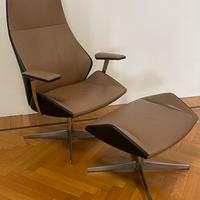 Poltrona design vera pelle