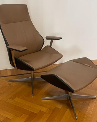 Poltrona design vera pelle