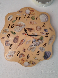 Orologio parete decoupage