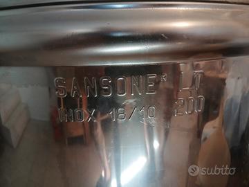 serbatoi acciaio inox 18/10 da 200 lt.