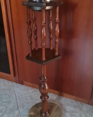 Posacenere a colonna legno marmo
