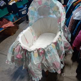 culla vimini vintage