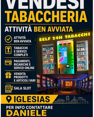 Tabaccheria ad alto fatturato a Iglesias