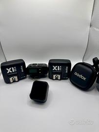 Trigger godox x3n ,più 3 ricevitori per nikon
