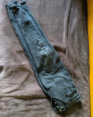 jeans Strappati neri Zara uomo taglia 42
