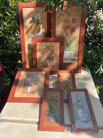 set di QUADRI FLOREALI