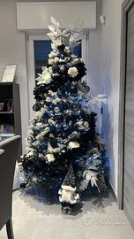 Albero di natale Innevato 210cm con decorazioni