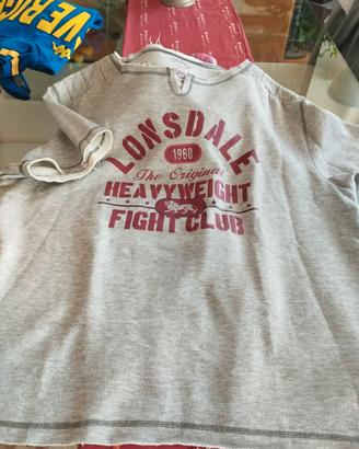 felpa manica corta Lonsdale , originale  XXL