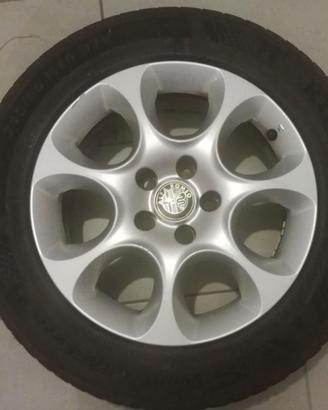 cerchi  in lega 16"+gomme invernali  per alfaromeo