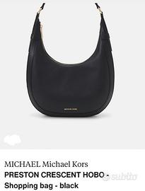 BORSA Michael Kors nera,PRESTON CRESCENT  HOBO