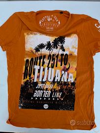 T-shirt arancione Cotton & Silk