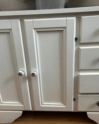 Completo mobili per bagno in legno Shabby chic