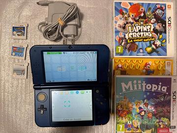New Nintendo 3DS XL Metallic Blue TOP IPS + Giochi