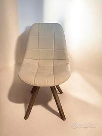 Sedia Moderna imbottita Design Nordic / Beige