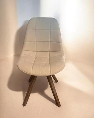 Sedia Moderna imbottita Design Nordic / Beige
