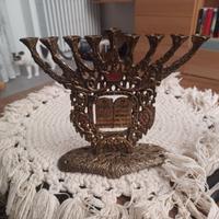 Antico Menorah ebraico da Gerusalemme