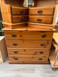 Cassettone comò legno abete