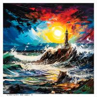 Opera di NYX "Il faro"