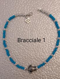 Bracciale uomo con perline. Disponibile 3 colori 