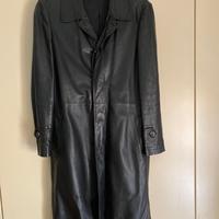 Cappotto in pelle nero tg. 48