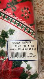 Tovaglia natalizia ovale
