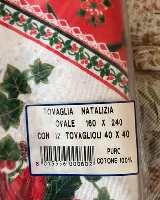 Tovaglia natalizia ovale