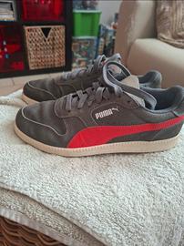 scarpe puma grige e rosse Icra Trainer SD Junior